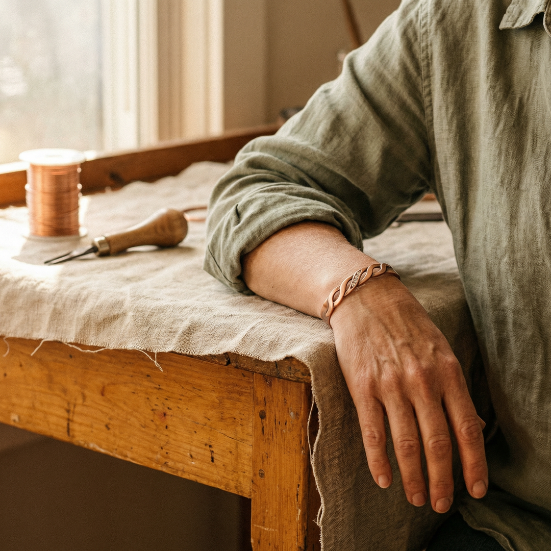 Chloé's Seam Copper Bracelet