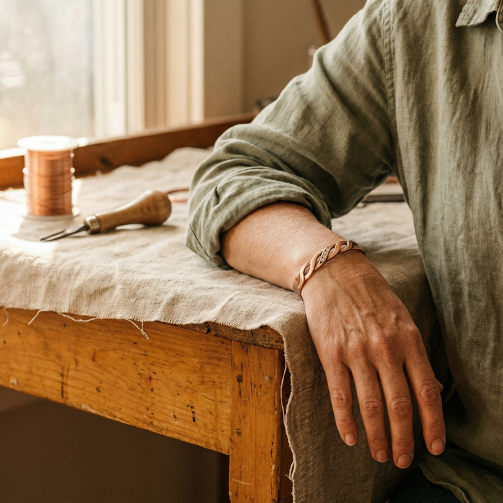 Chloé's Seam Copper Bracelet