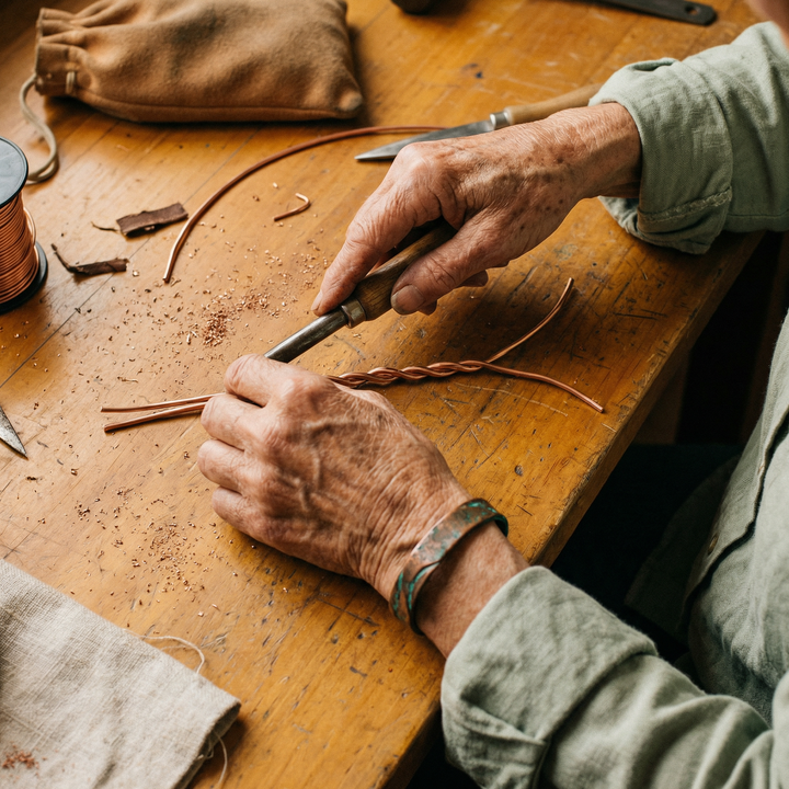 Chloé's Seam Copper Bracelet