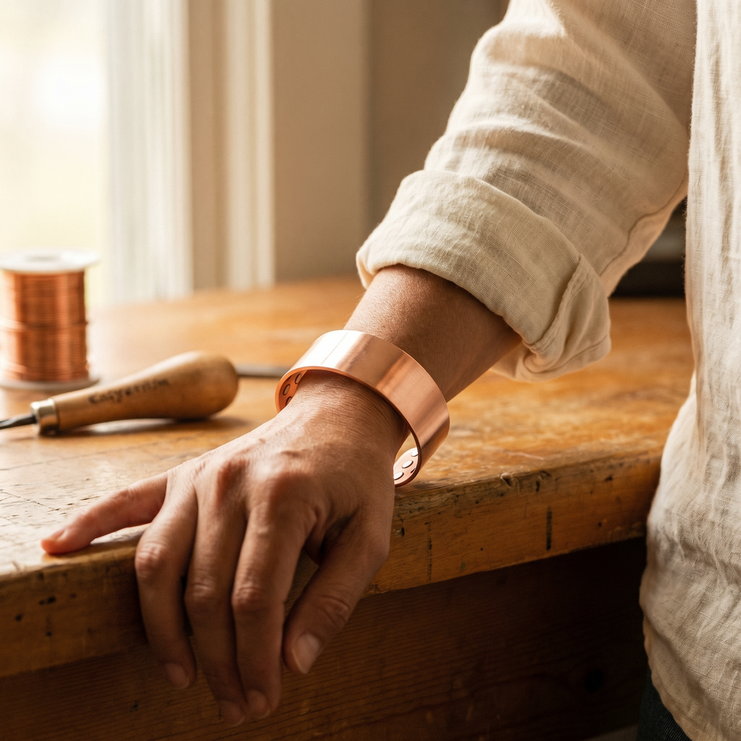 Chloé's Anvil Copper Bracelet
