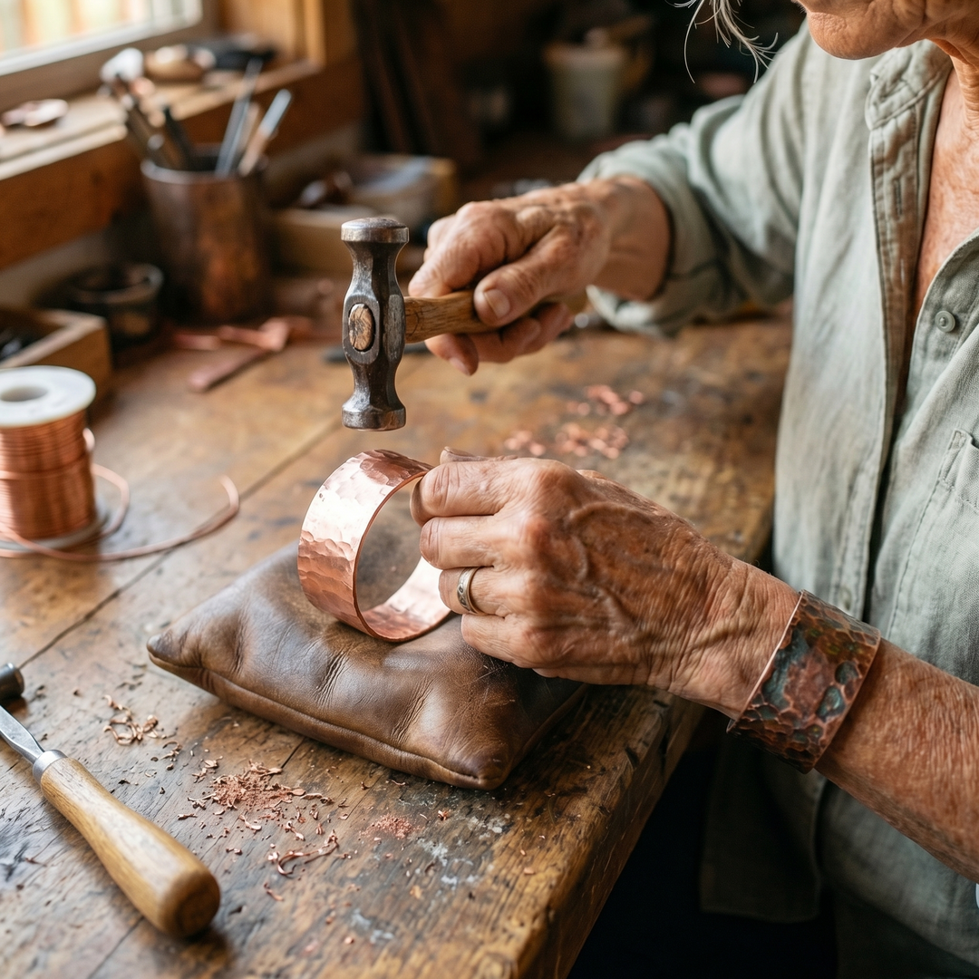 Chloé's Anvil Copper Bracelet