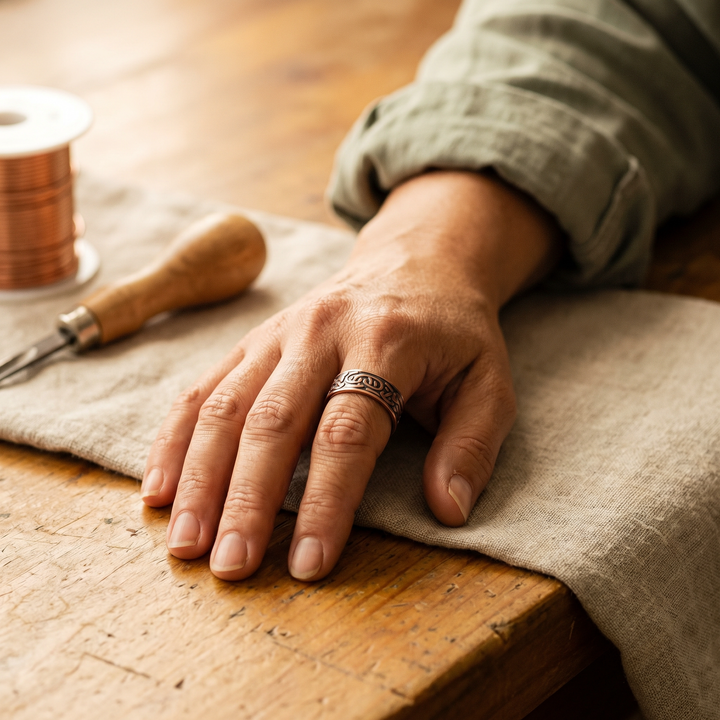 Chloé's Burr Copper Ring