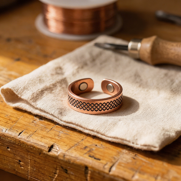 Chloé's Grid Copper Ring