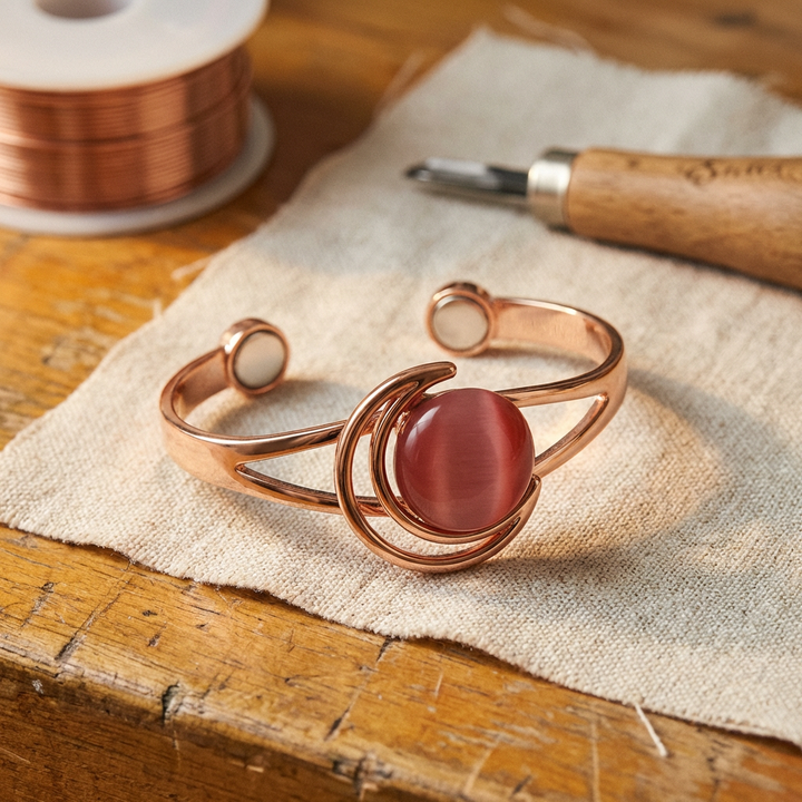 Chloé's Sphere Pink Copper Bracelet