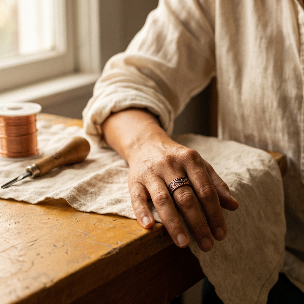 Chloé's Fern Copper Ring