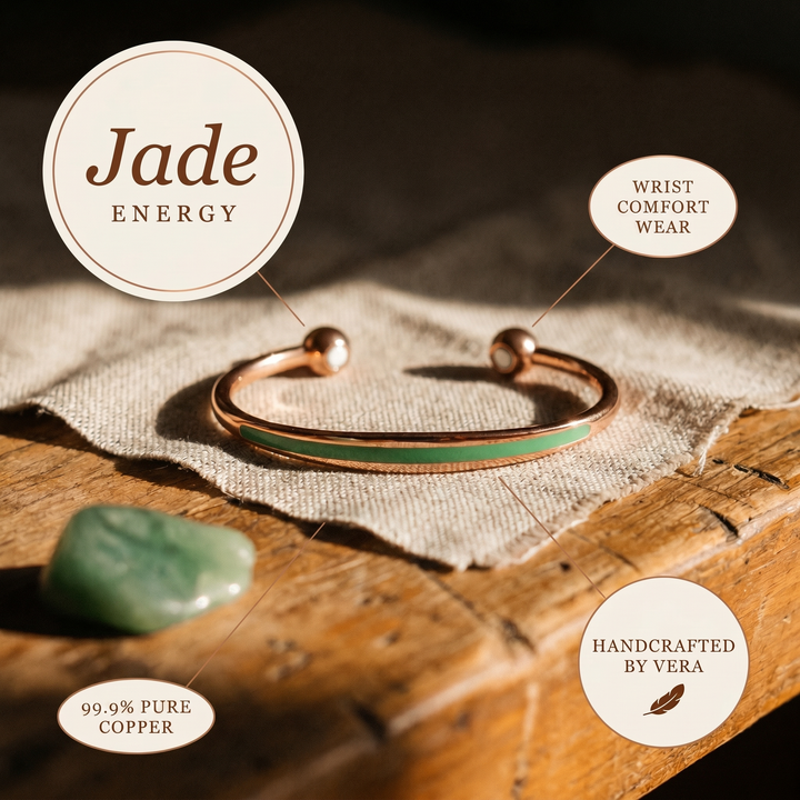 Chloé's Jade Copper Bracelet
