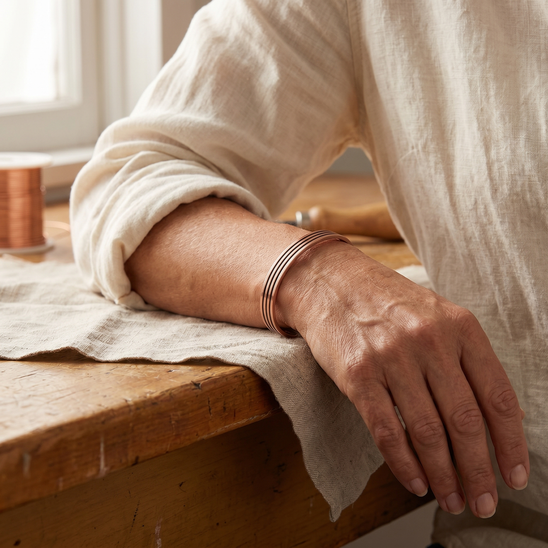Chloé's Sage Copper Bracelet