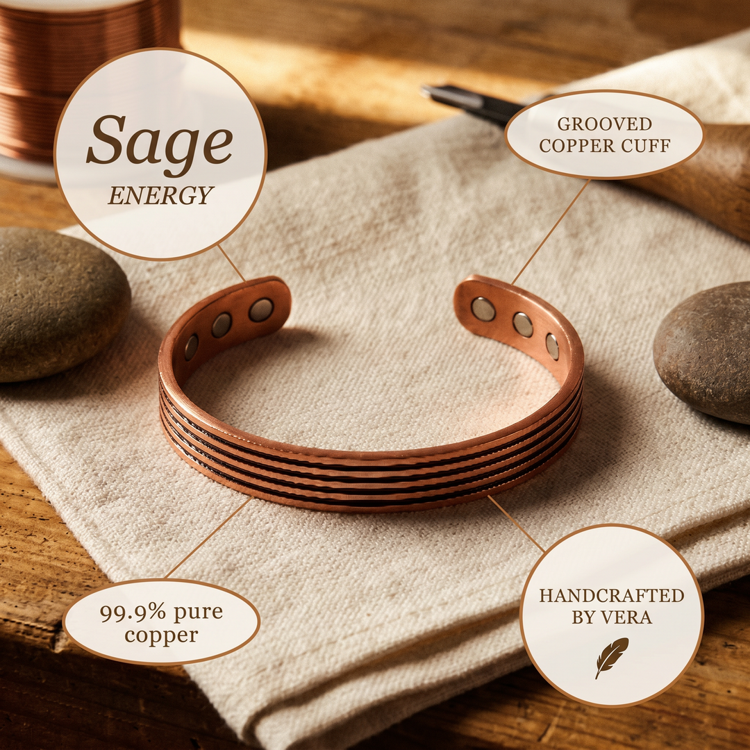 Chloé's Sage Copper Bracelet