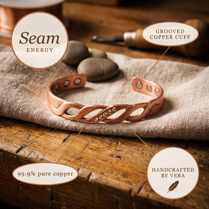 Chloé's Seam Copper Bracelet