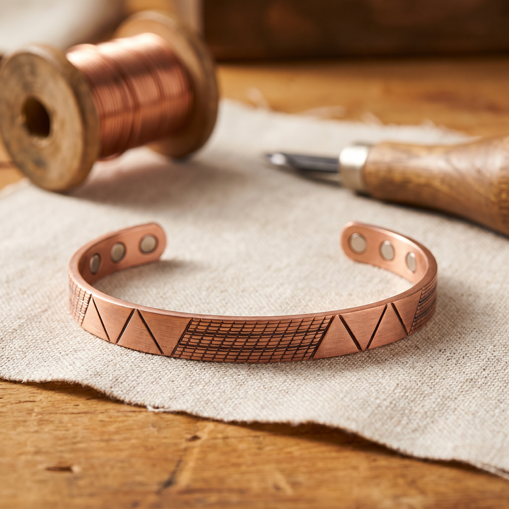 Chloé's Crest Copper Bracelet