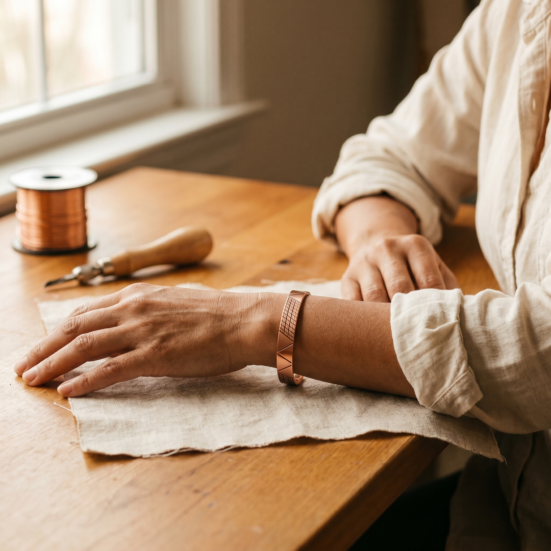 Chloé's Crest Copper Bracelet