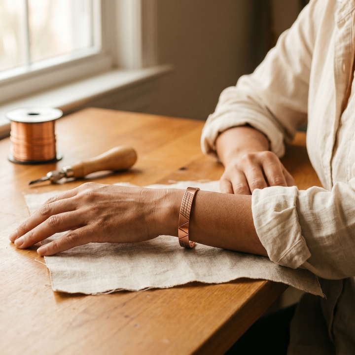 Chloé's Crest Copper Bracelet