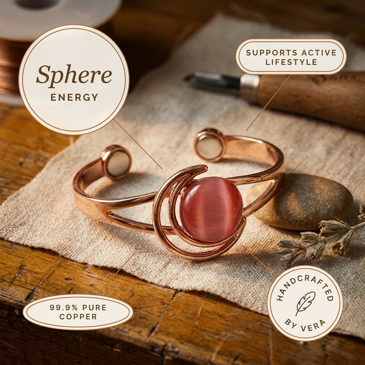 Chloé's Sphere Pink Copper Bracelet