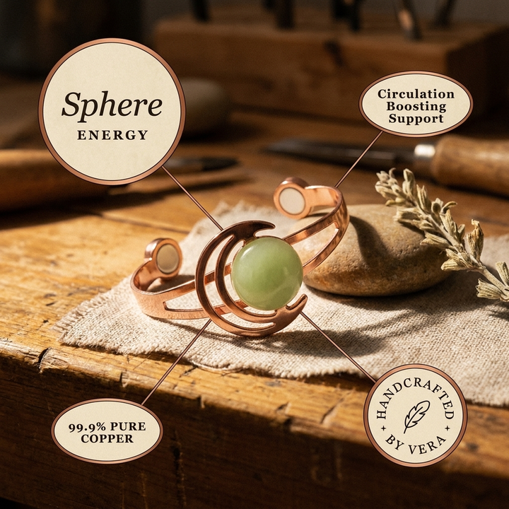 Chloé's Sphere Green Copper Bracelet