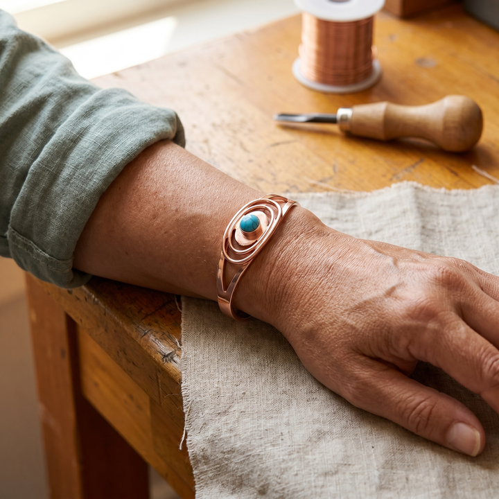 Chloé's Sedge Copper Bracelet