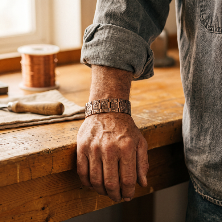 Chloé's Grit Men's Copper Bracelet