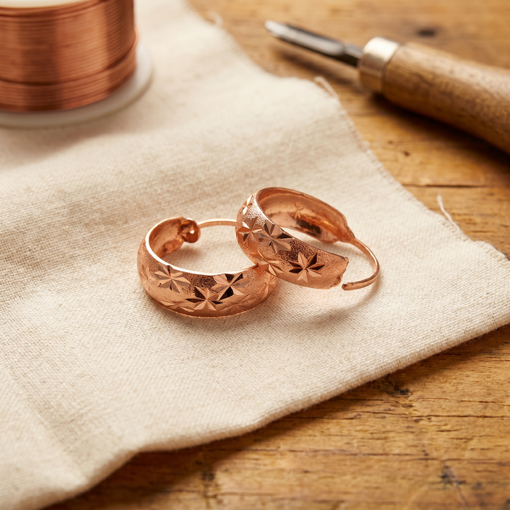 Chloé's Dew Copper Earrings