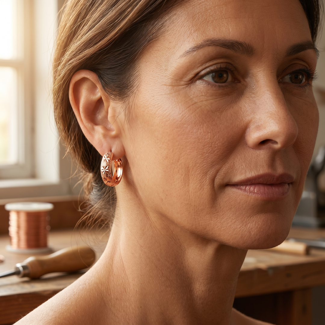 Chloé's Dew Copper Earrings