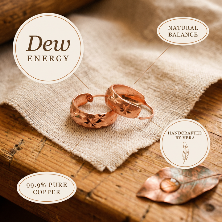 Chloé's Dew Copper Earrings