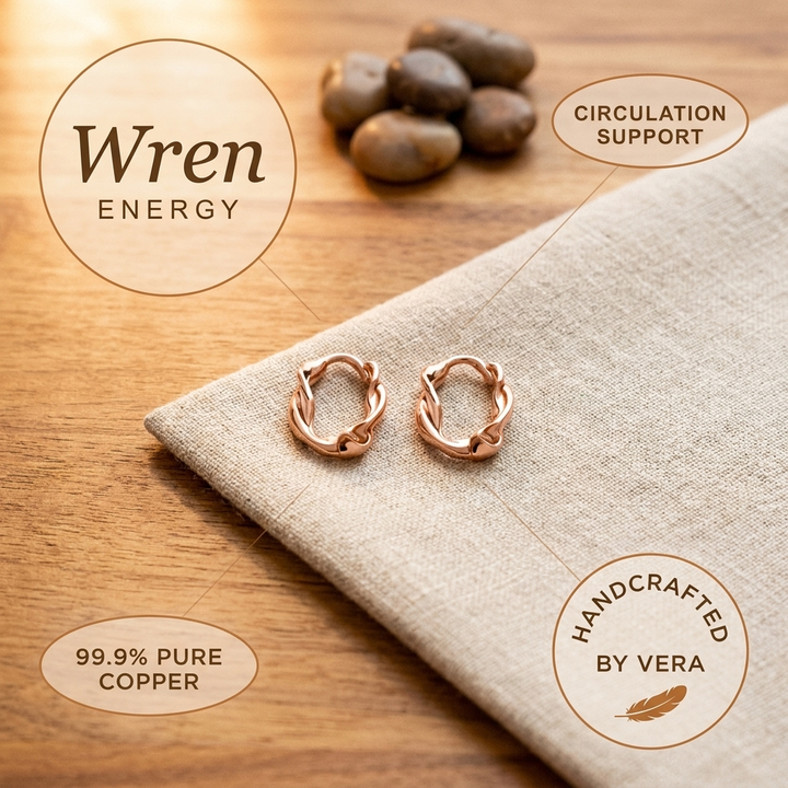 Chloé's Wren Copper Hoop Earrings