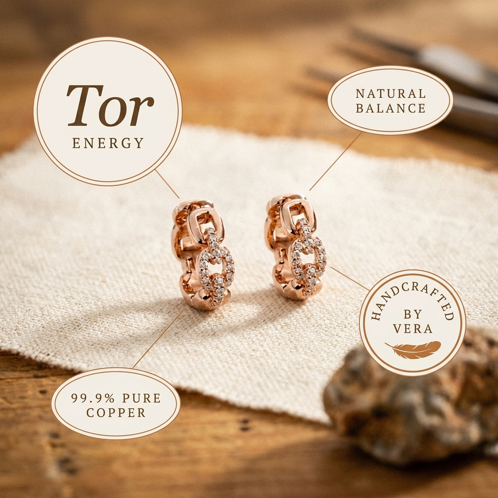 Chloé's Tor Copper Earrings