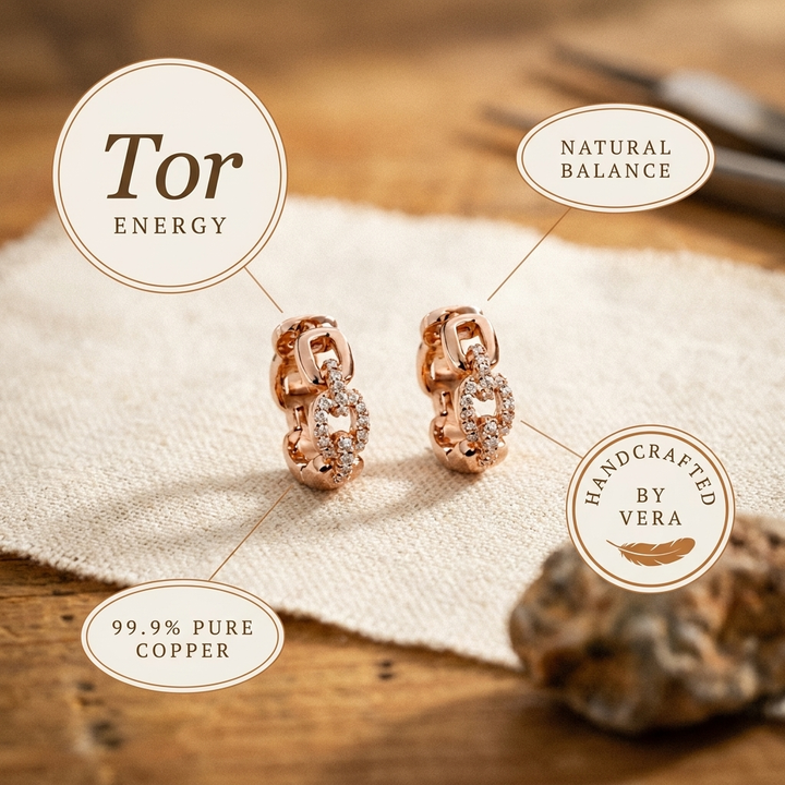 Chloé's Tor Copper Earrings