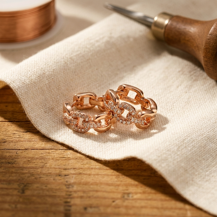 Chloé's Tor Copper Earrings
