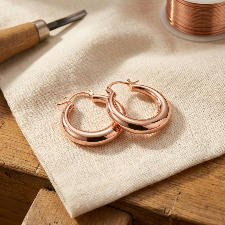 Chloé's Marl Copper Earrings