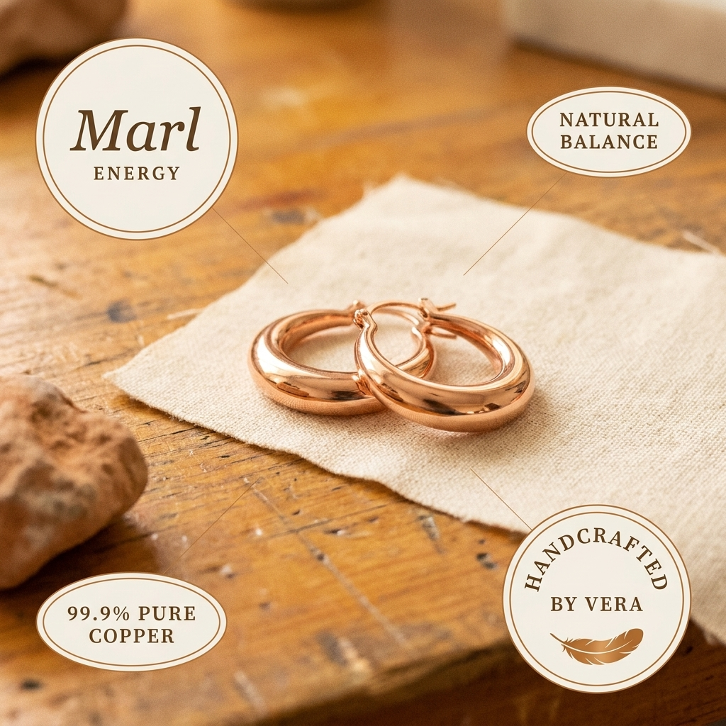 Chloé's Marl Copper Earrings