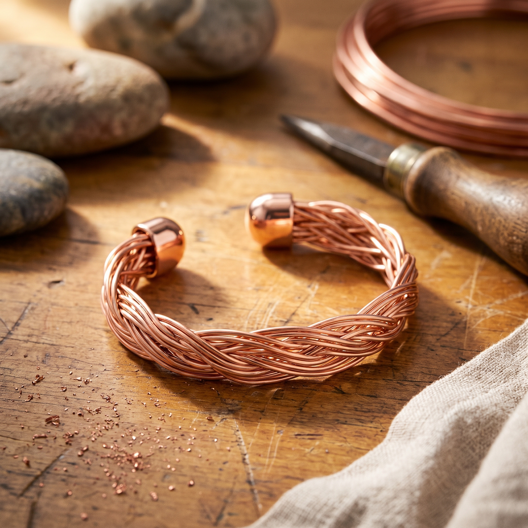 Chloé's Elm Copper Cuff Bracelet