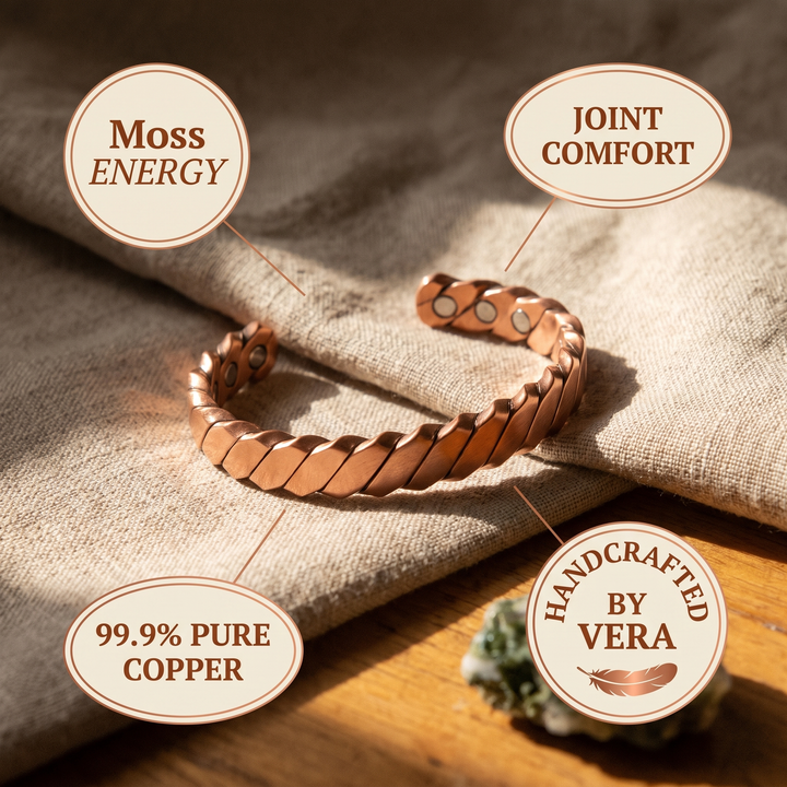 Chloé's Moss Copper Bracelet