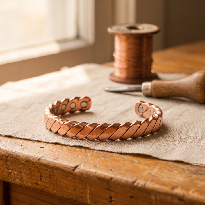 Chloé's Moss Copper Bracelet