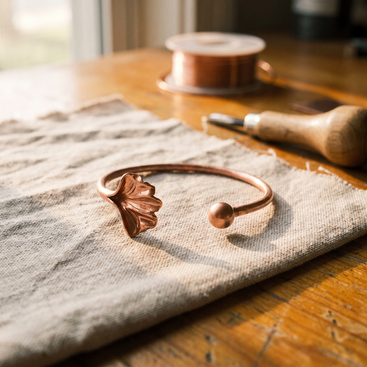 Chloé's Shell Copper Bracelet