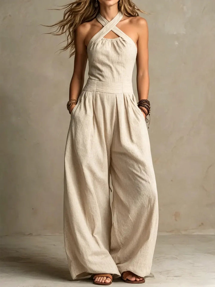 Camille™ | Linen & Cotton Jumpsuit